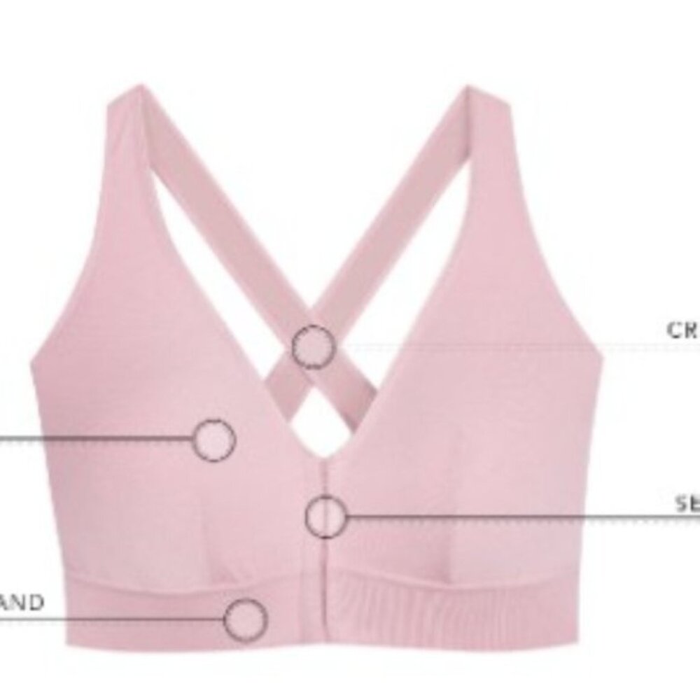 Leading Lady 5170 The Greta Wirefree Bralette – Front Closure, Crossback - Picture 6 of 7